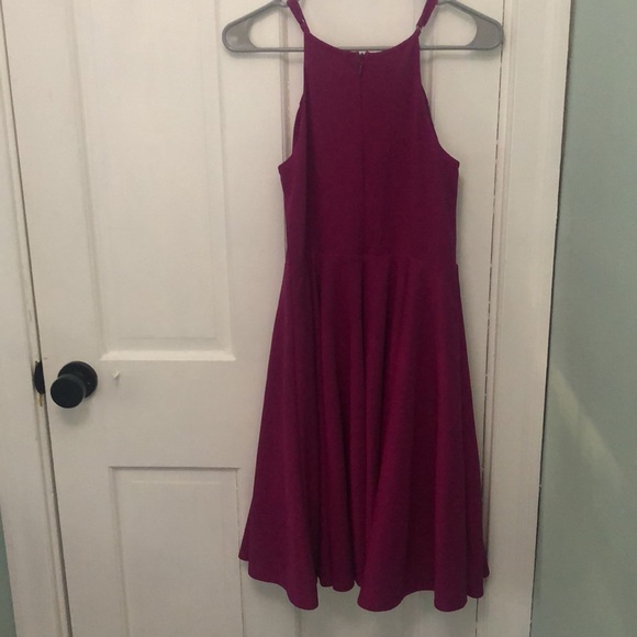 Lulus Magenta Midi Dress - Picture 6 of 10